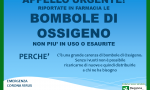 Stanno finendo le bombole d'ossigeno,l'appello: "Riportatele in farmacia"