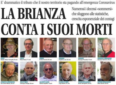 Coronavirus, il Meratese paga un drammatico tributo di vittime