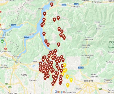 Coronavirus: i casi sul territorio Comune per Comune