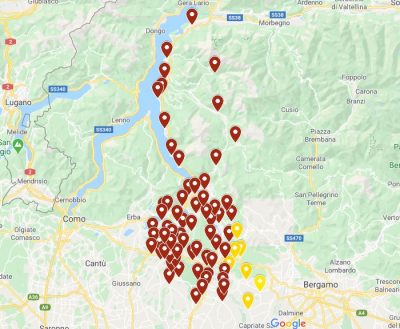 Coronavirus: 1076 contagiati nel Lecchese I DATI E LA MAPPA AGGIORNATA