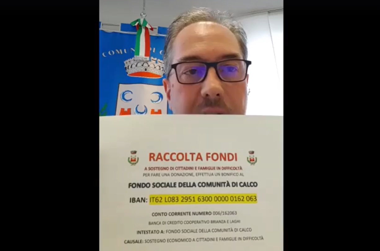 Coronavirus, il sindaco di Calco: “Basta assembramenti, comportiamoci come se fossimo contagiati” VIDEO