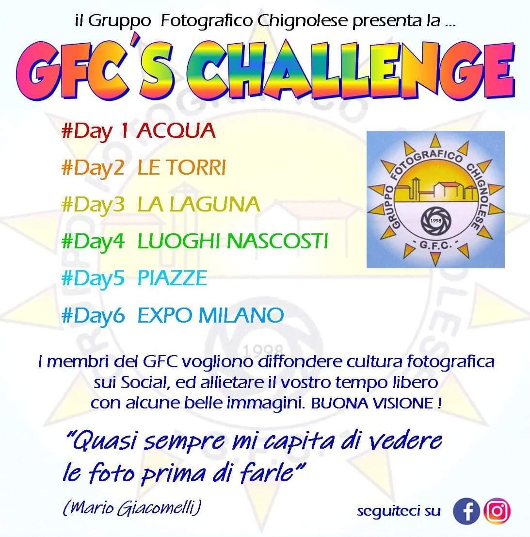 Una challenge fotografica per diffondere cultura