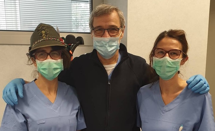 Alla Pneumologia del Mandic medici e infermieri sono tutti… Alpini! FOTOGALLERY