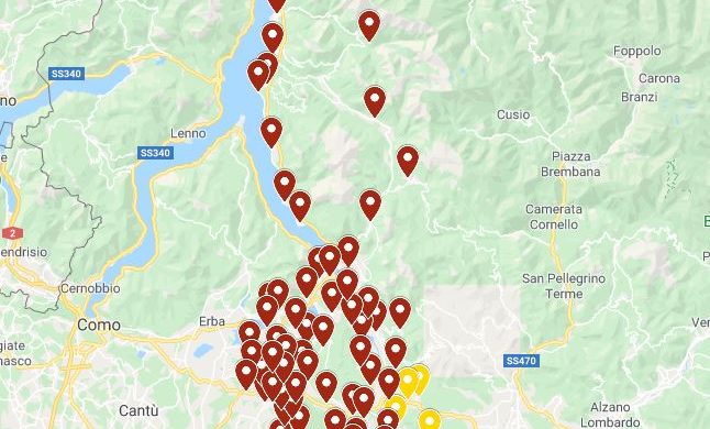 Coronavirus: i casi nel Casatese e Meratese da inizio emergenza
