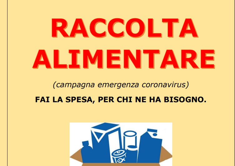 Coronavirus: Merate promuove una raccolta alimentare