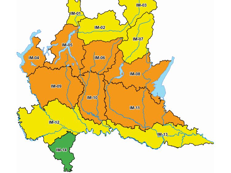 Allerta meteo arancione nel Lecchese  per rischio temporali forti