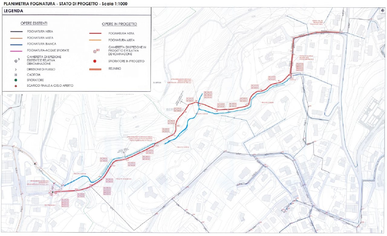 Concluso l’adeguamento della rete di fognatura in via dei Mille