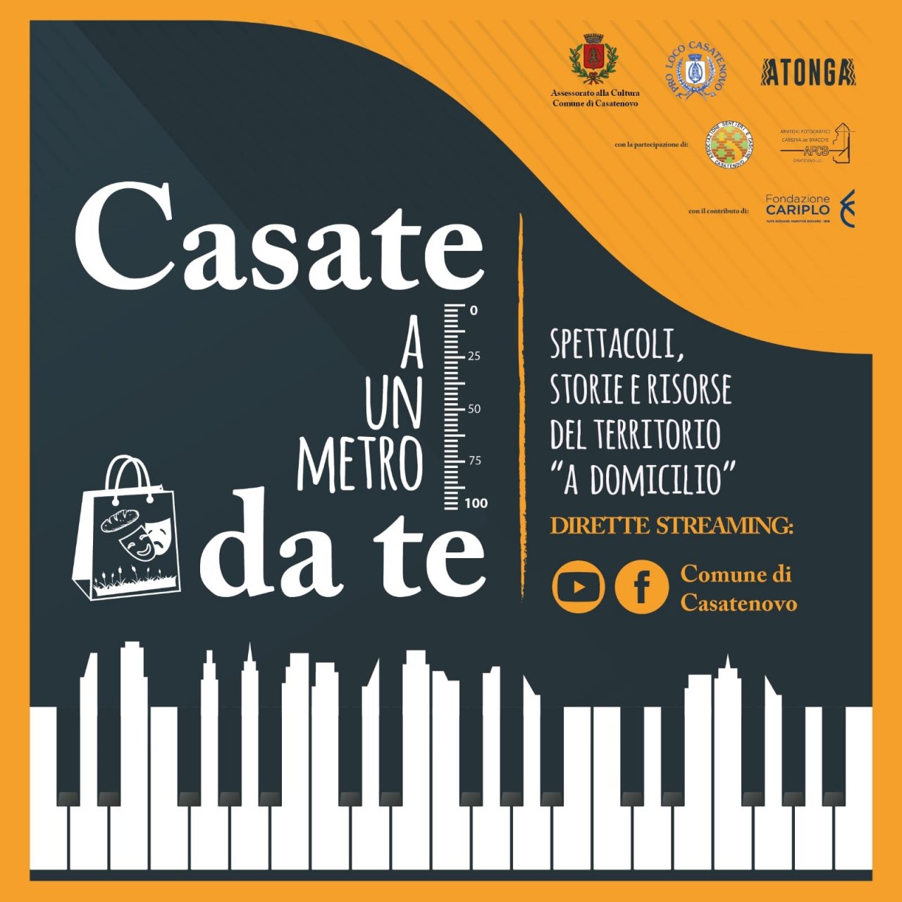 “Casate a un metro da te”: il teatro e la cultura del territorio in diretta streaming