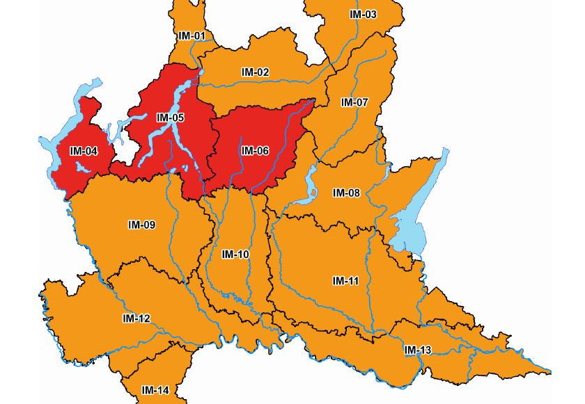 Condizioni meteo in peggioramento: in provincia di Lecco l’allerta meteo passa da arancione a rosso