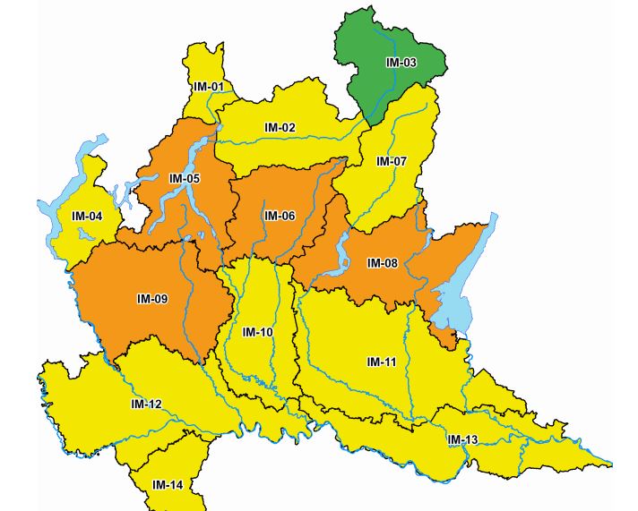 Scatta una nuova allerta meteo arancione