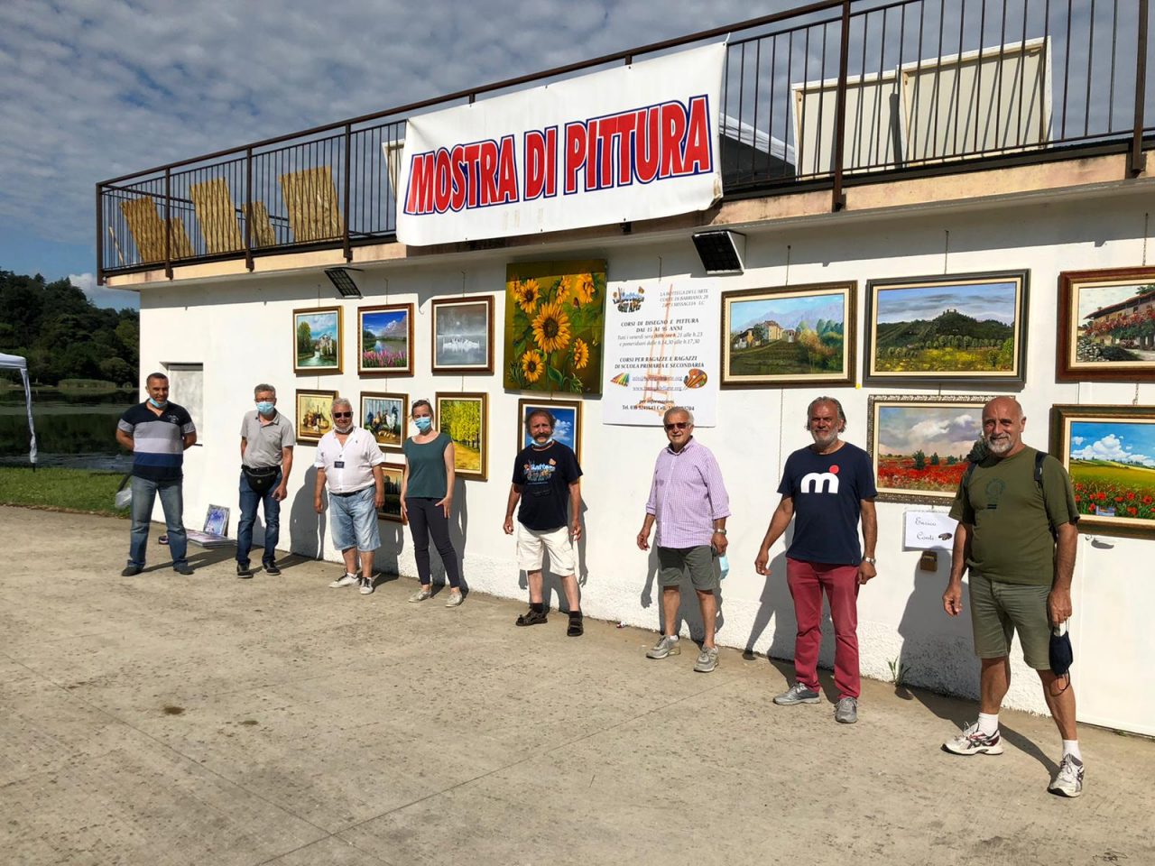 La Bottega dell’Arte dipinge “en plein air” sul lago di Oggiono FOTOGALLERY