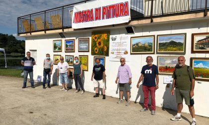 La Bottega dell'Arte dipinge "en plein air" sul lago di Oggiono FOTOGALLERY