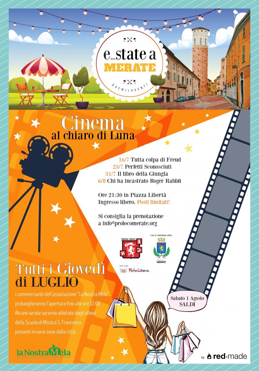 Appuntamento con Cinema al chiaro di luna a Merate