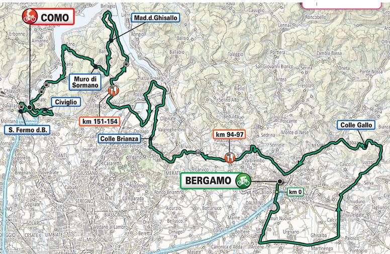 Giro di Lombardia 2020 eccezionalmente a Ferragosto: la partenza da Bergamo e passaggio in tanti Comuni del Meratese