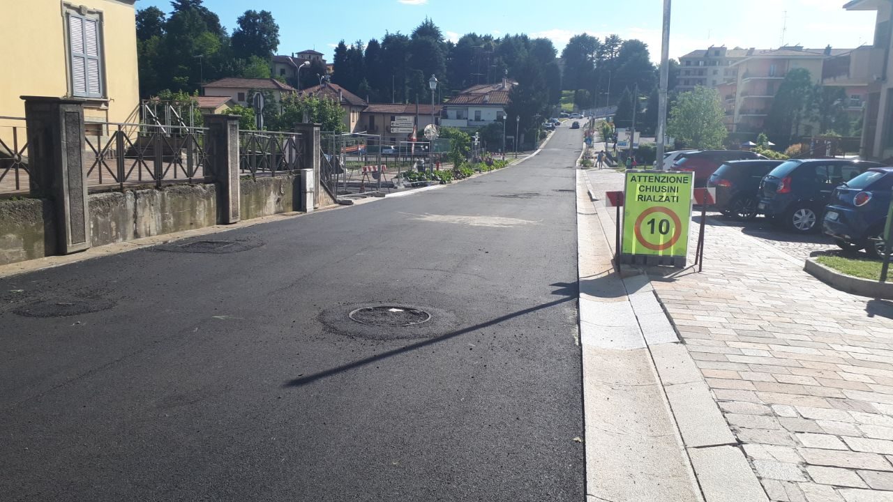 Missaglia: via Merlini chiusa nuovamente alla circolazione per le ultime fasi dei lavori