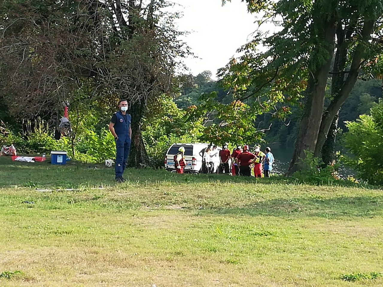 48enne di Calusco muore dopo essere stato recuperato dai sommozzatori nell’Adda  FOTO