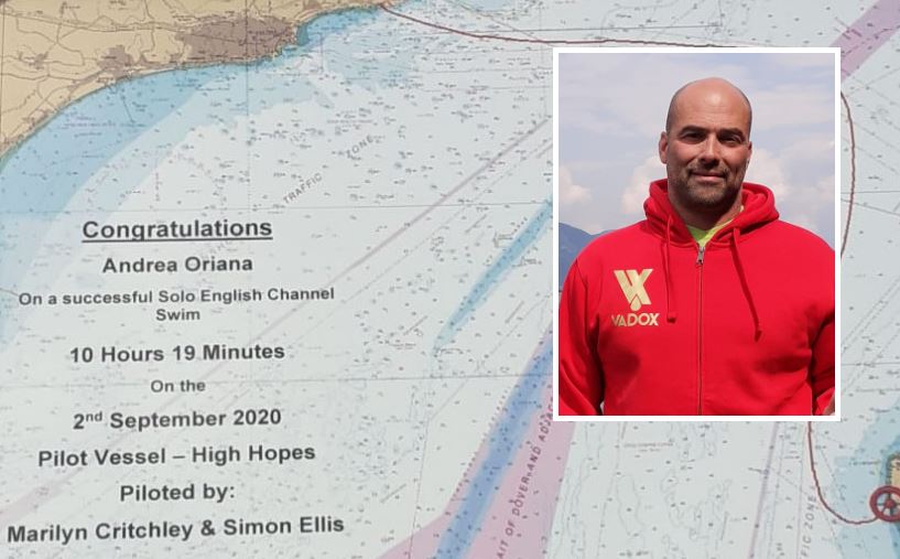 Impresa di Oriana: attraversa a nuoto La Manica in 10 ore e 19 minuti. E’ record italiano