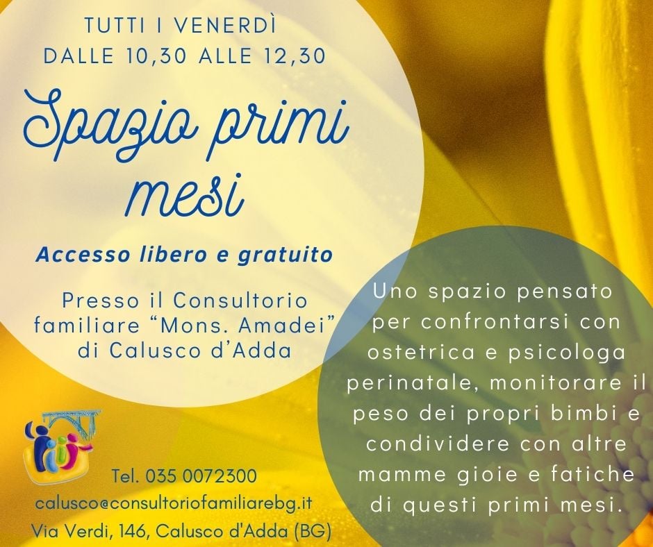 Spazio primi mesi: momenti di confronto per le neo mamme