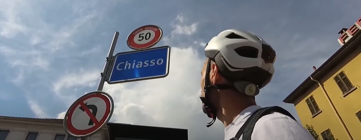 In monopattino per 55 km fino alla Svizzera IL VIDEO