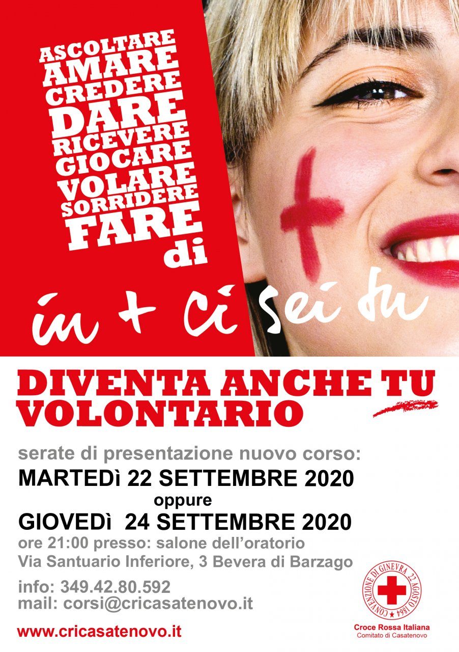 Cercasi nuovi volontari per la Croce Rossa di Casatenovo