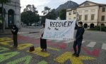 I ragazzi del Fridays For Future in piazza (facevano il tifo per il Nobel per la Pace a Greta)