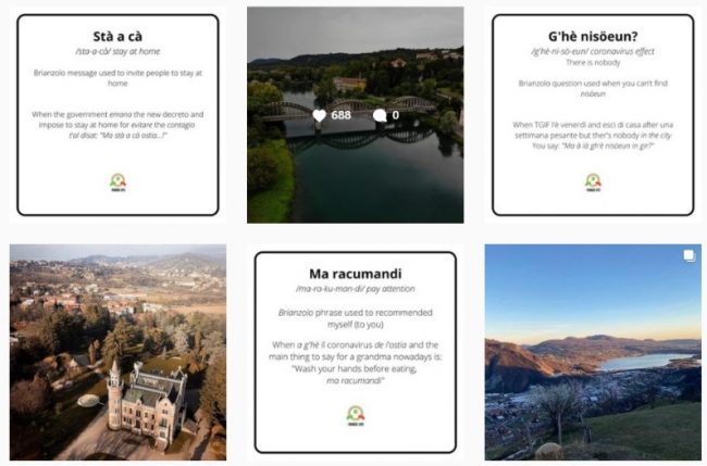Stà a cà, ma racumandi! Il dialetto brianzolo vola su Instagram