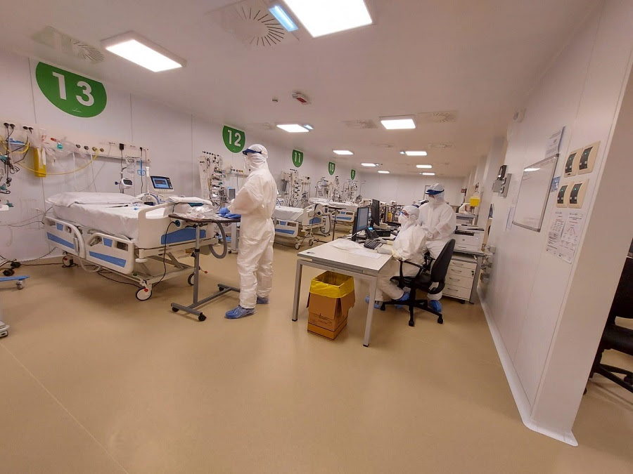 Primo paziente ricoverato nell’Ospedale in Fiera: è un 50enne