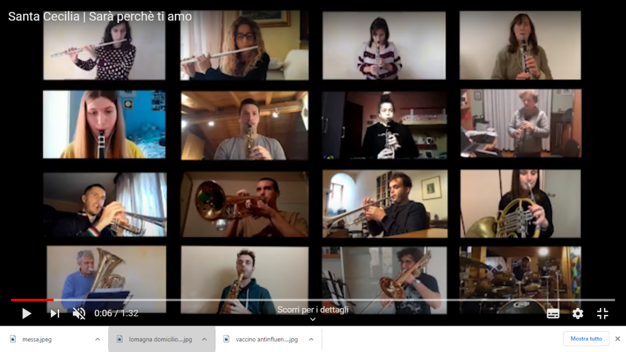 Airuno: per la festa di Santa Cecilia la banda suona “Sarà perchè ti amo”