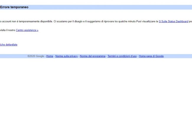 Google down:  Gmail in tilt e non solo  in tutta Europa. Cosa è successo?