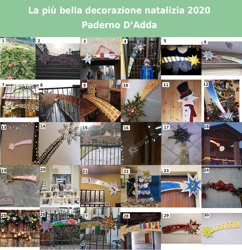 A Paderno si premiano le più belle decorazioni di Natale