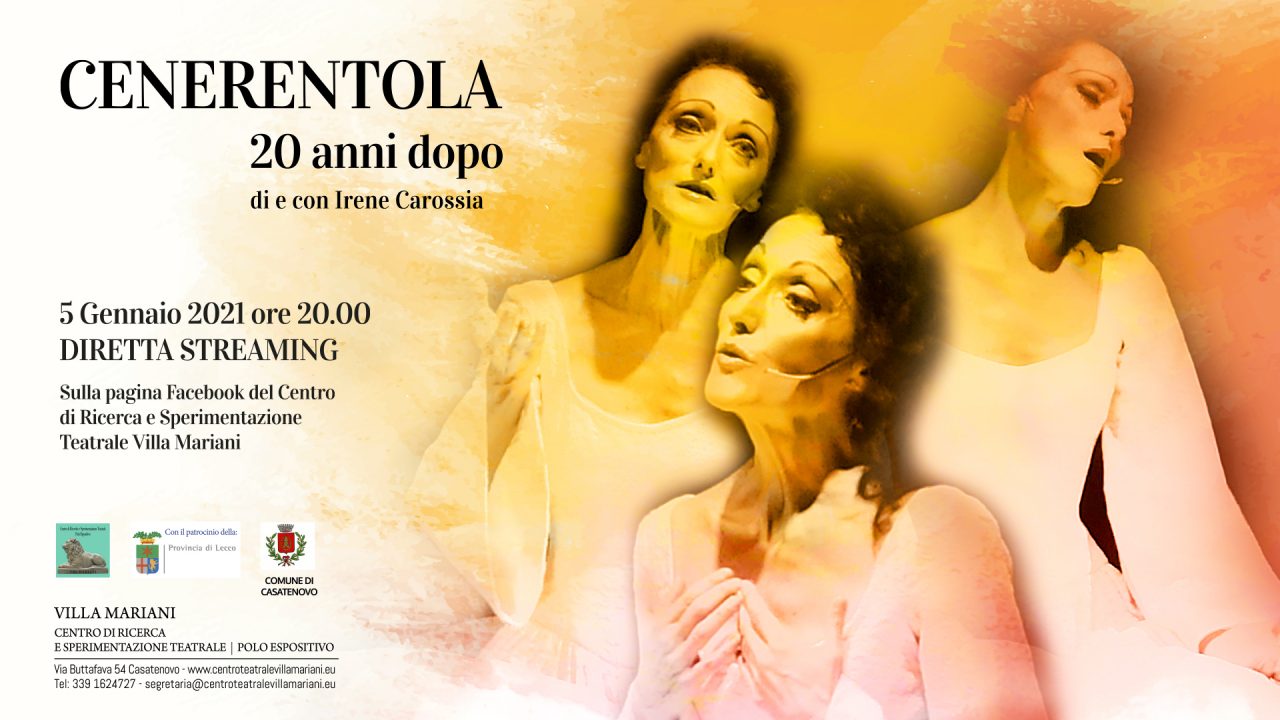 “Cenerentola 20 anni dopo”: un nuovo spettacolo in streaming a Villa Mariani