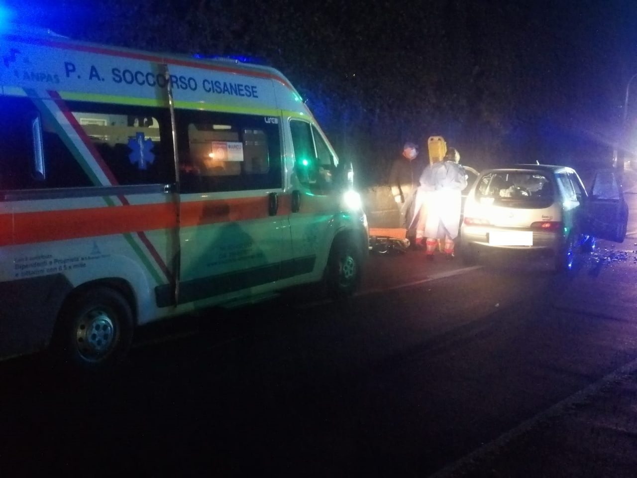 Incidente a Bisone: 21enne in condizioni serie