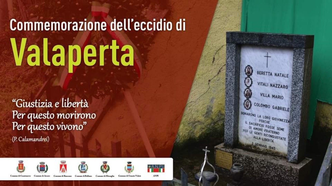 Casatenovo: domani la diretta streaming della commemorazione dell’eccidio di Valaperta