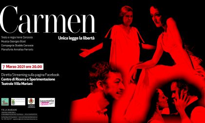 "Carmen", un nuovo spettacolo in diretta streaming a Villa Mariani