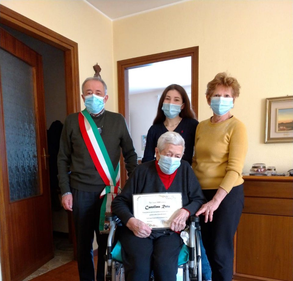 Missaglia: Carolina Rota spegne cento candeline