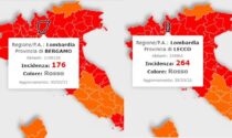 Incidenza in calo sia a Lecco che a Bergamo