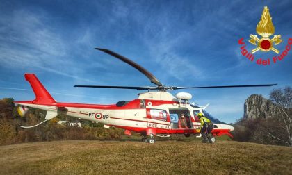 Famiglia in difficoltà sul Grignone: elicottero dei Vigili del fuoco ancora in azione