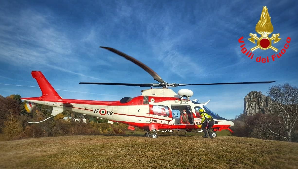 Famiglia in difficoltà sul Grignone: elicottero dei Vigili del fuoco ancora in azione