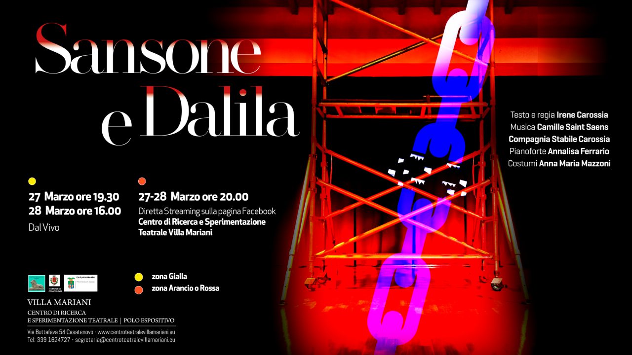 “Sansone e Dalila”: un nuovo spettacolo in streaming a Villa Mariani