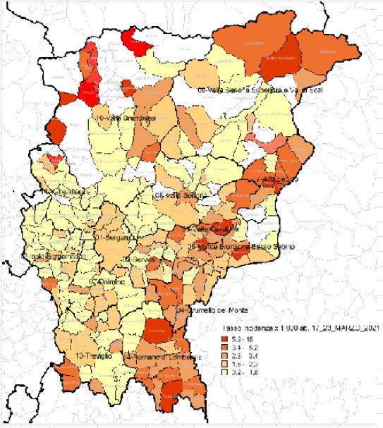 Casi in calo nella Bergamasca. La situazione nell’Isola e in Valle San Martino