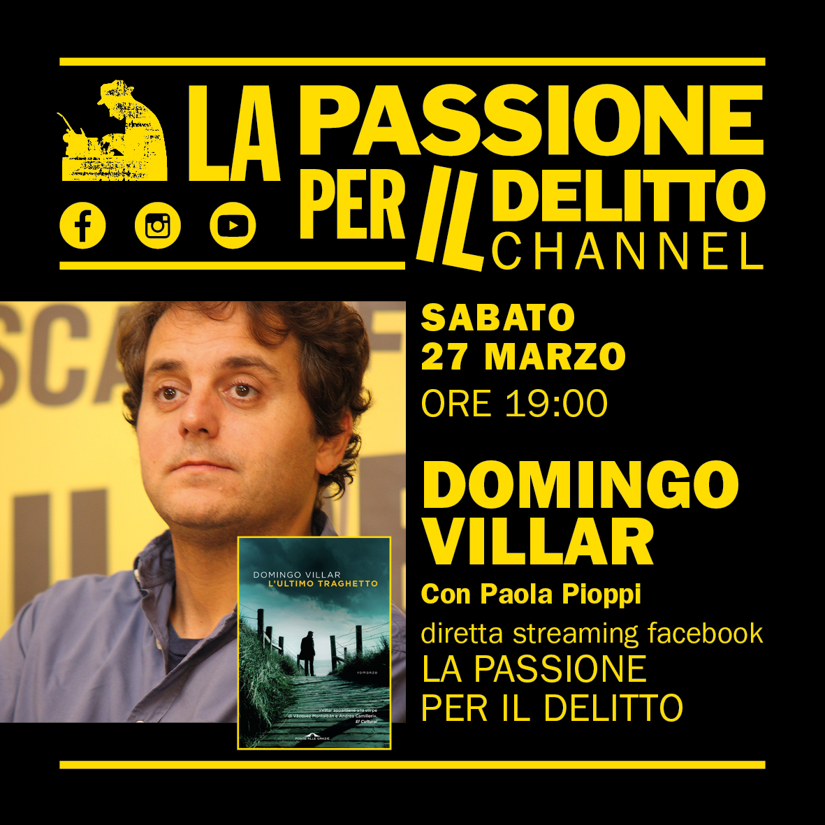 La Passione Per Il Delitto: ecco i prossimi incontri in streaming con gli autori