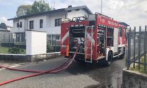 Incendio a Novate: Vigili del Fuoco al lavoro