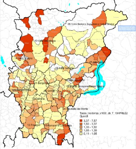 Continua la frenata dei contagi in Bergamasca: la situazione nell’Isola e in Valle San Martino