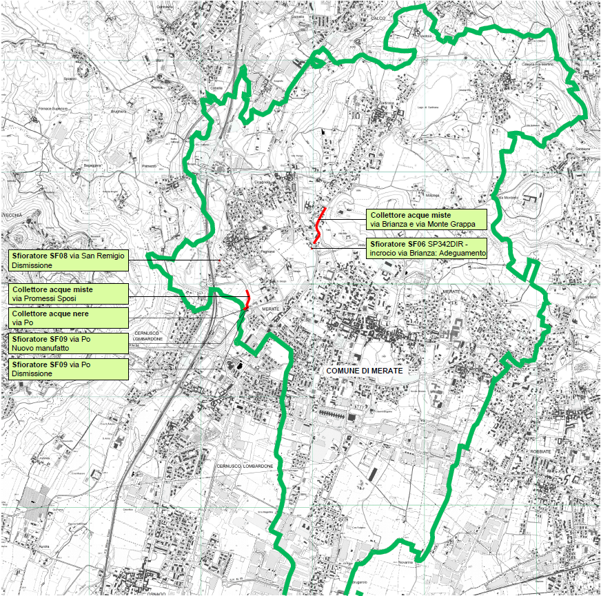 Merate: conclusi i lavori di potenziamento della fognatura