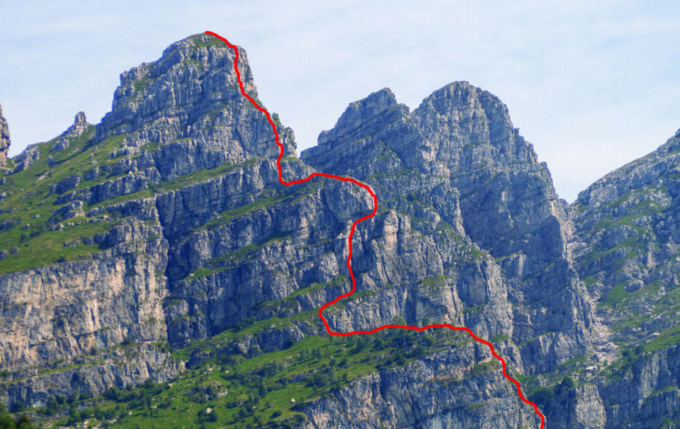 Chiusa temporaneamente la ferrata Gamma 2 a causa del disancoraggio di un chiodo