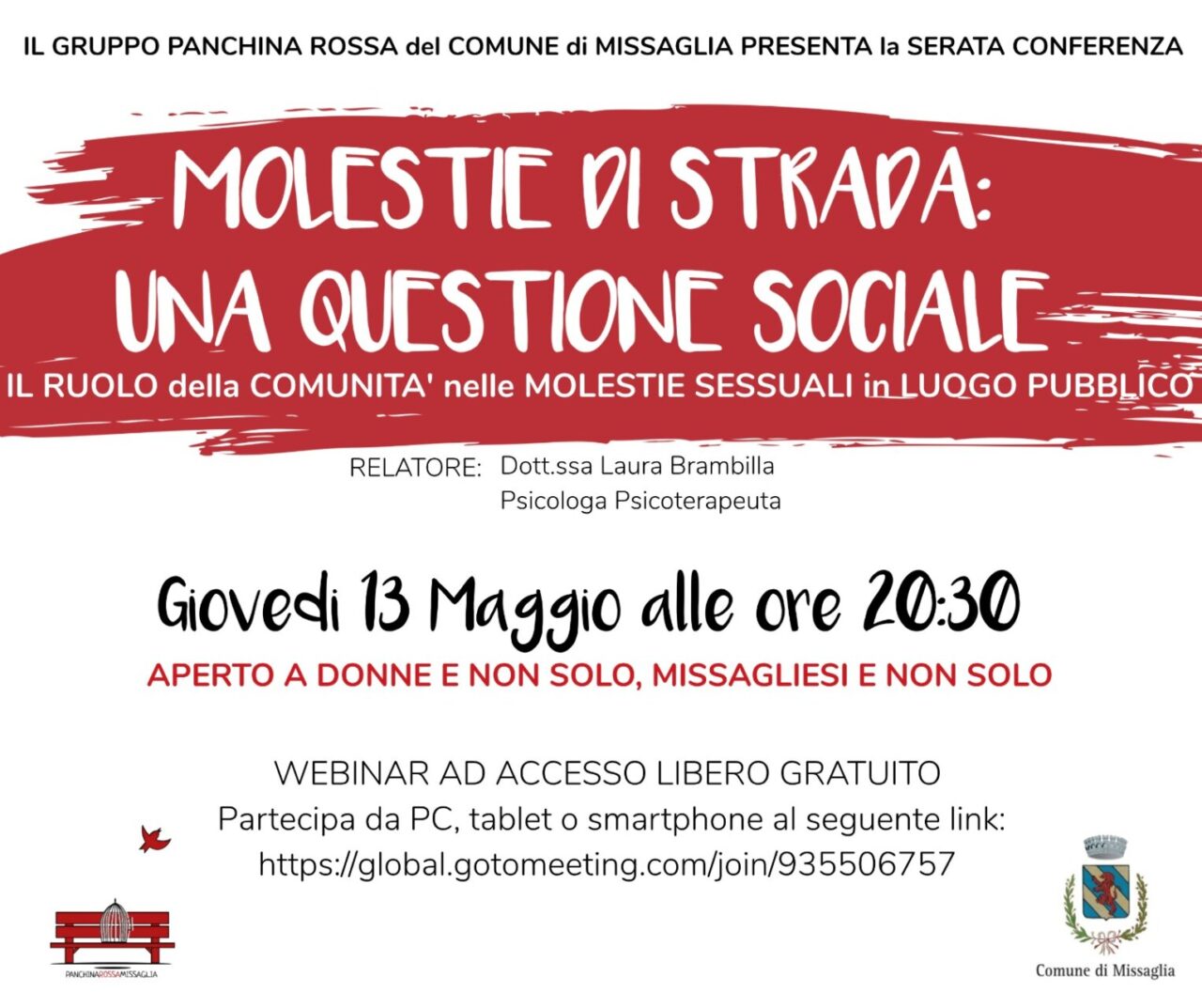 Missaglia: un webinar sulle molestie di strada