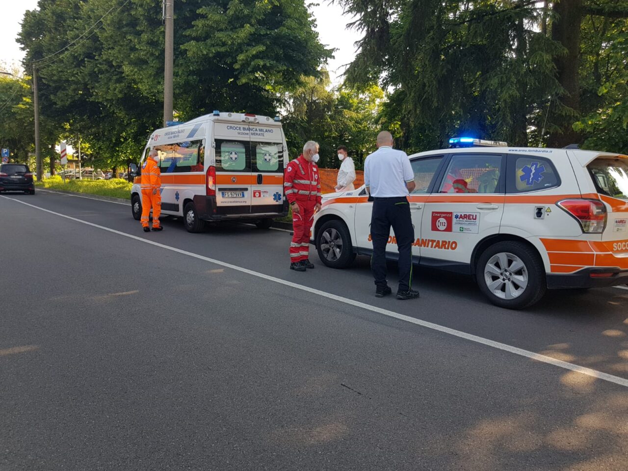 Soccorsi mobilitati per un 66enne caduto in bici