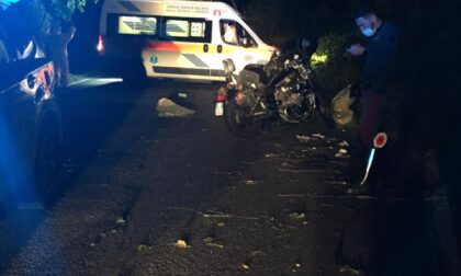 Incidente lungo la Provinciale, gravissimo un motociclista