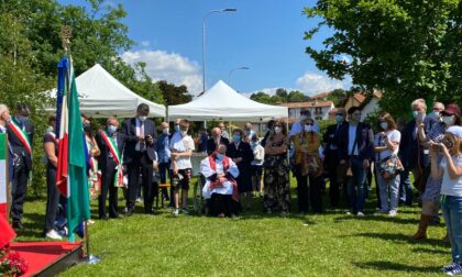 Inaugurato il monumento in memoria della Shoah a Viganò FOTO E VIDEO