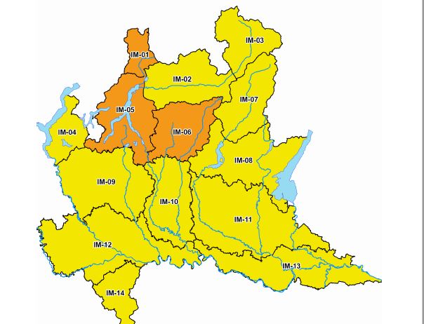 Allerta meteo arancione per rischio idrogeologico sul Lecchese